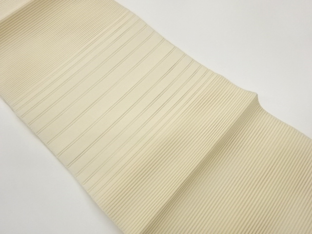 絽綴れ横段模様織出し名古屋帯